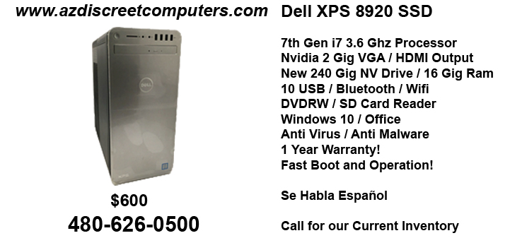 Dell XPS 8920 SSD